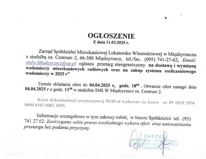 Ogłoszenie